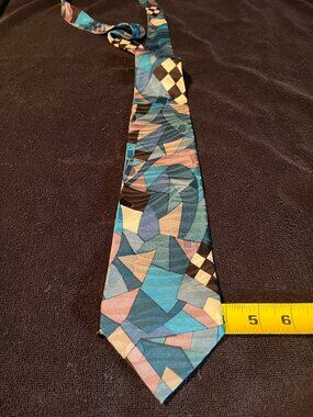 100% SILK MEN'S NECKTIE MONTEREY COUNTY BY THE SEA